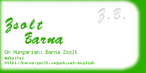 zsolt barna business card